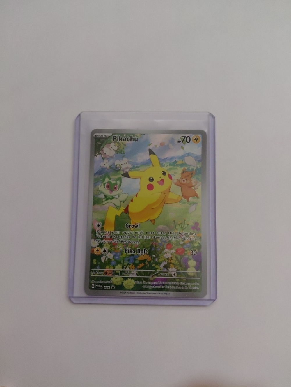 Pikachu Pokémon Trading Card - Bright Yellow Artwork Scarlett Violet Promo